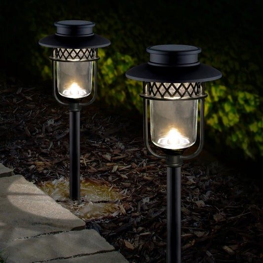 solar pathway lights 2 pk