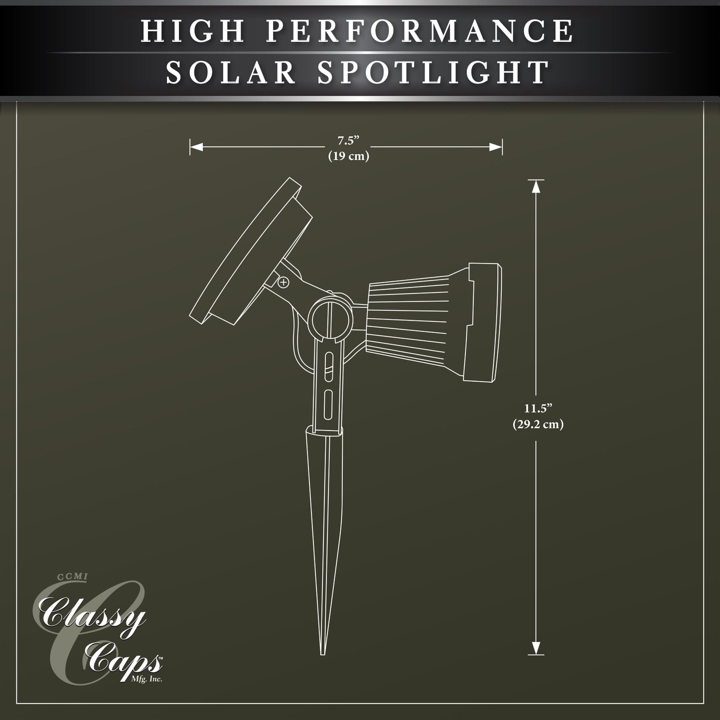 High Performance Solar pathway lights and Spotlights