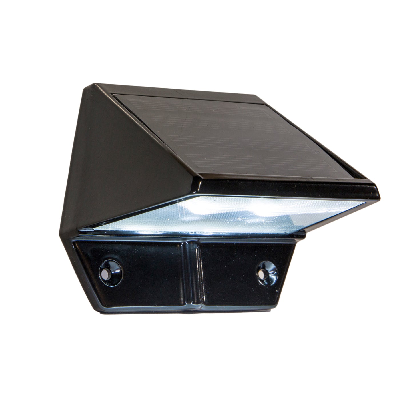 Black Aluminum Deck & Wall Mounted Solar Lights