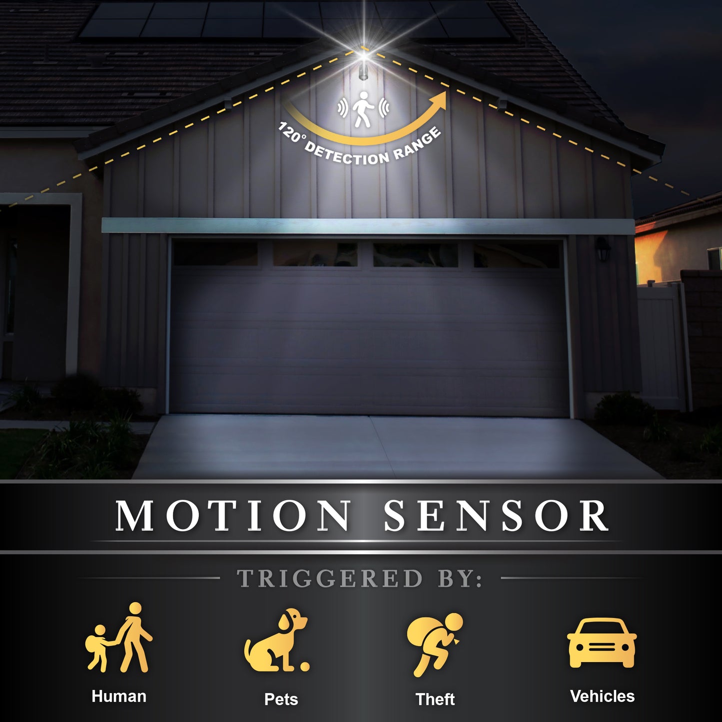 Solar Motion Sensor Light