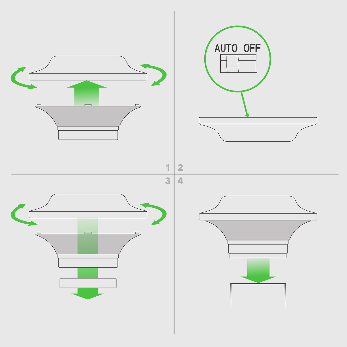 Solar Post Lights